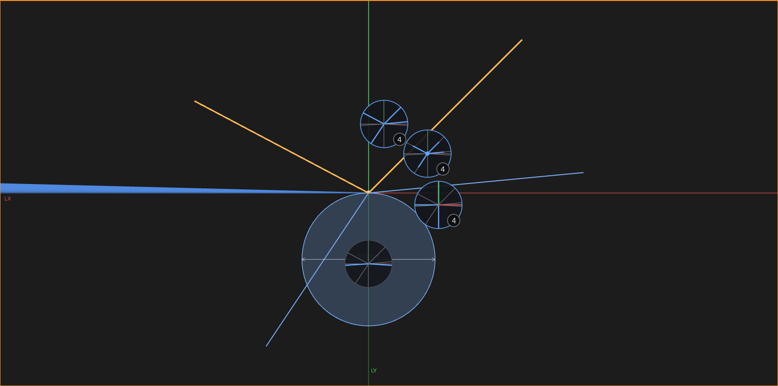 The Selection Exploder fanned open over a crowded corner, each stacked element in its own magnified loupe