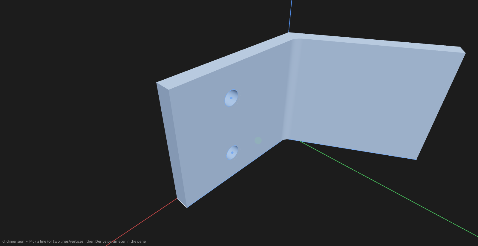 The screw holes with chamfered, countersunk rims